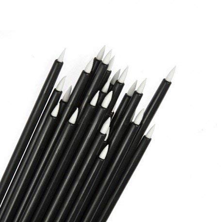 NESA Disposable Makeup Brush Set (Fine Eyeliner Makeup Brushes Applicator Lip Liner Brushes 50 Pcs) - Black - Image 1