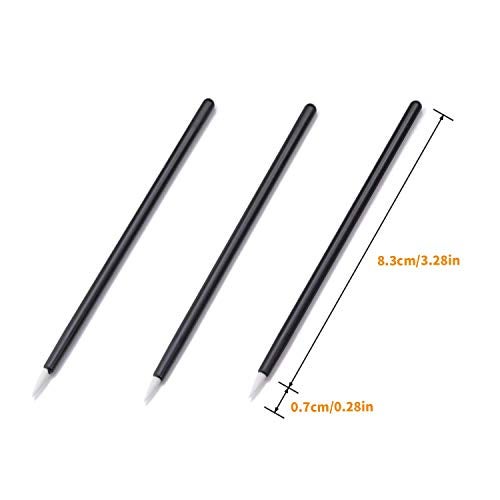 NESA Disposable Makeup Brush Set (Fine Eyeliner Makeup Brushes Applicator Lip Liner Brushes 50 Pcs) - Black - Image 3
