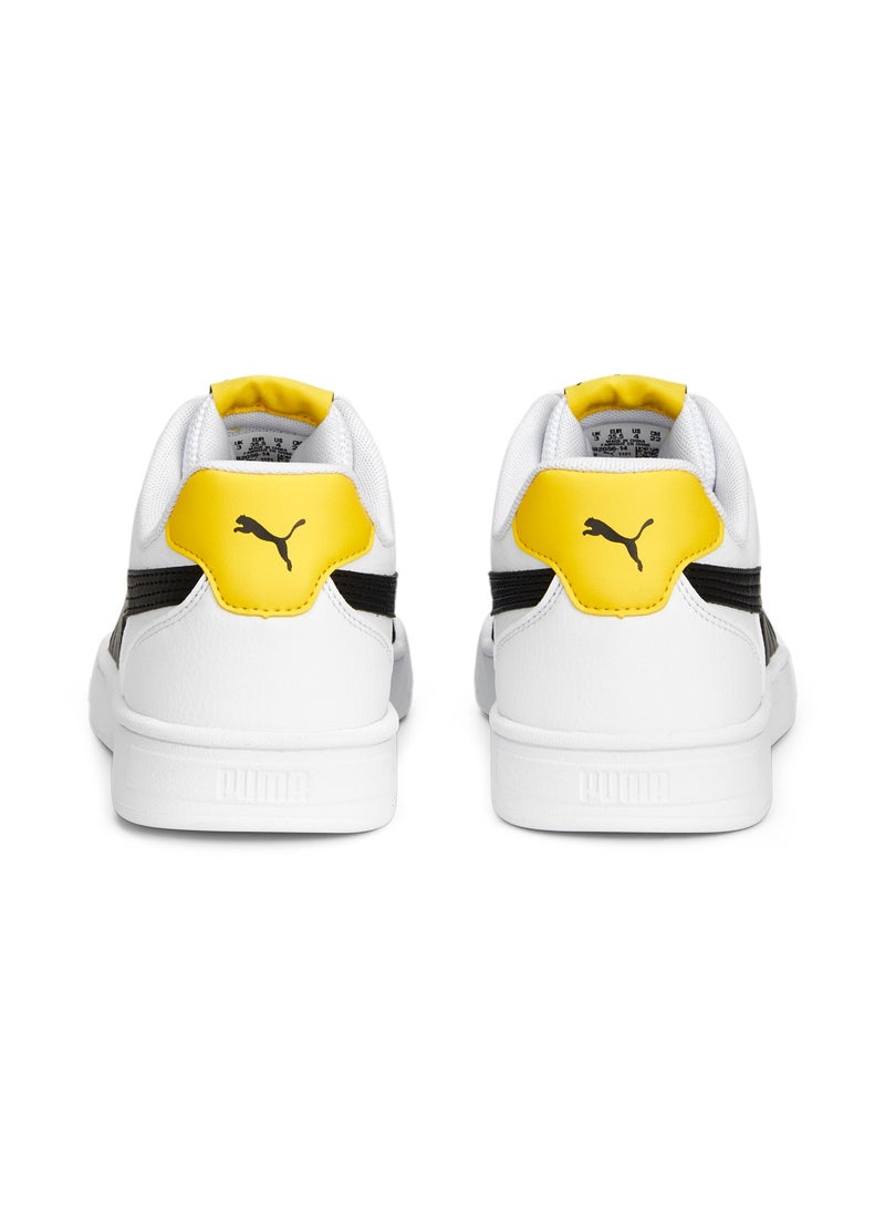 PUMA Caven Unisex Youth White Casual Lace Up Sneakers - Image 3