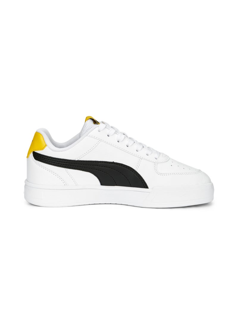 PUMA Caven Unisex Youth White Casual Lace Up Sneakers - Image 5
