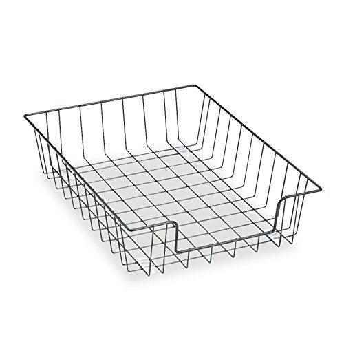 Fellowes Workstation 3" Letter Desk Tray Organizer, Wire, Black (60112) - Image 3