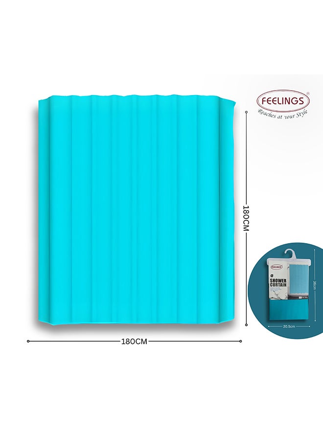 Feelings Feelings Bath Shower Curtain Blue 180X180Cm  - Image 4