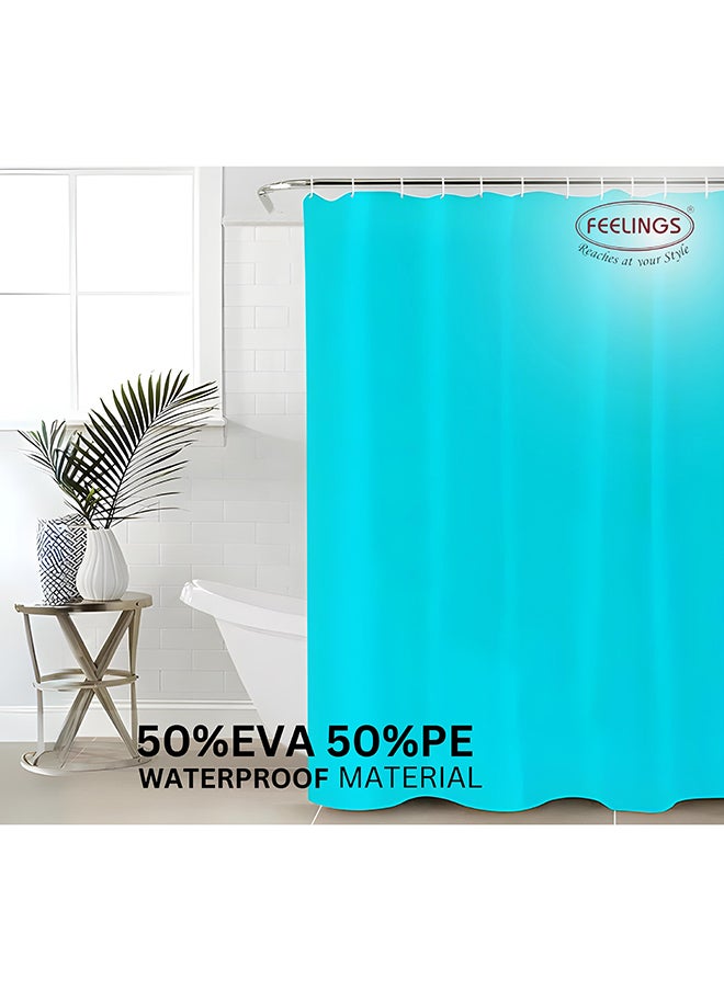 Feelings Feelings Bath Shower Curtain Blue 180X180Cm  - Image 2
