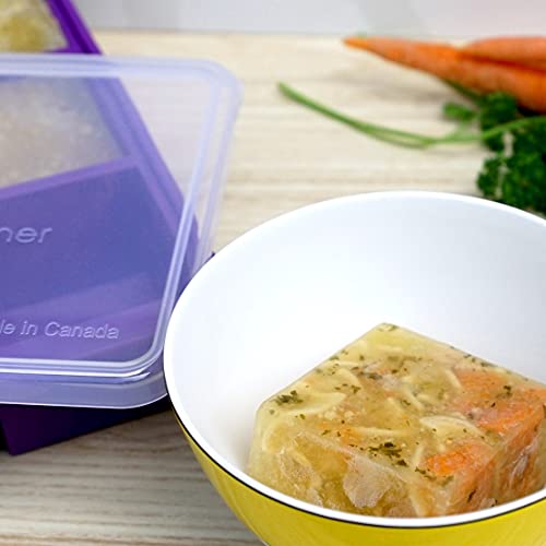 Shape + Store Shape+Store Soup Master 6-in-1 soup freezer container with lid, Storage & Freezer Container, Stores 6 cups of liquid, Pasta, Sauces, Soups, Desserts. Easy-To-Clean & Dishwasher Safe - Image 2