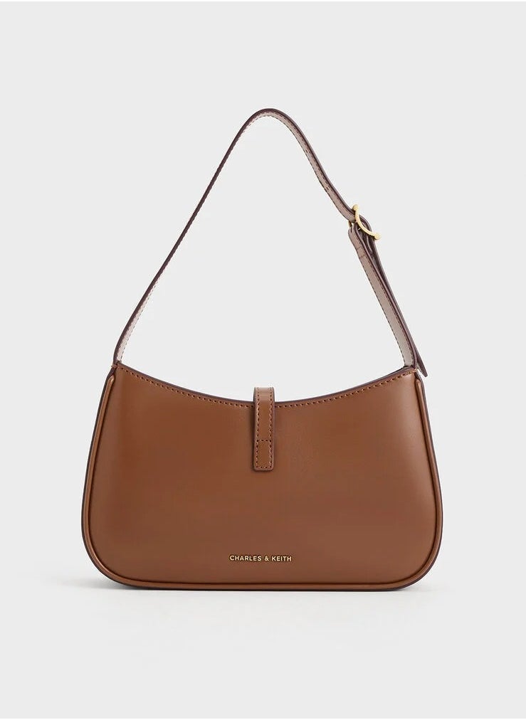 Charles & Keith - esia Metallic Accent Shoulder Bag - Image 1