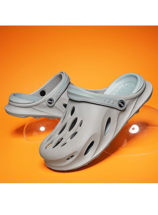 Men's And Women's Hole Shoes With Arch Support, Neutral And Comfortable Slip-On Sandals, Water Shoes, Beach Shoes, Slippers, Sandals, Air Cushion, Light And Comfortable - Image 1