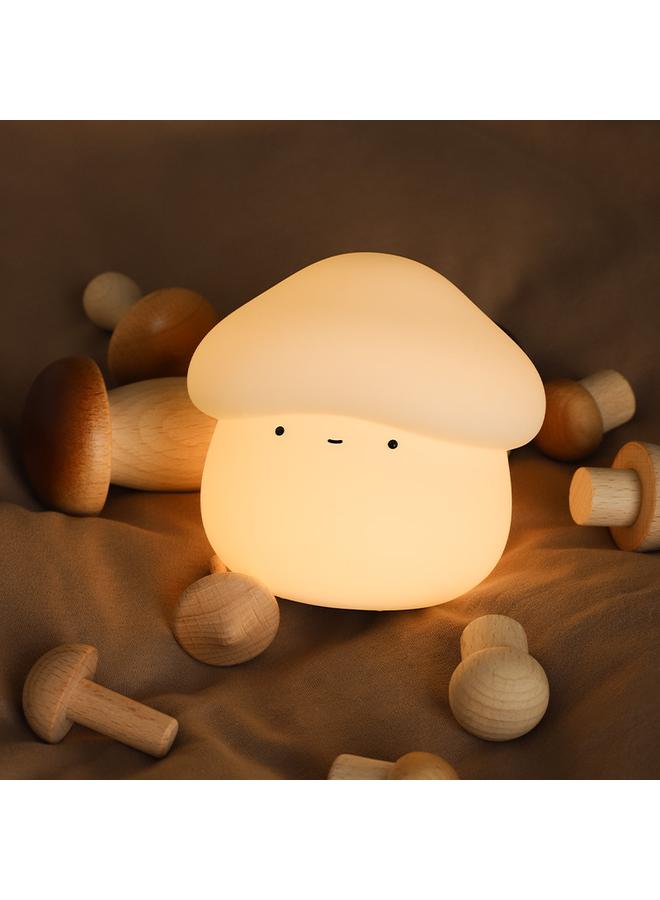 Bluejw The New Mushroom Head Silicone Lamp Can Be Timed Two Dimming Bedroom Bedside Baby Feeding Pat Eye Protection Night Light - Image 5
