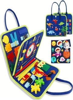 General 25-IN-1 Busy Board: Montessori Toy For 1-4 Year Old Toddlers - Develop Fine Motor Skills  Sensory Development - Perfect Travel Toy For Planes  Cars - Great And  Gift For Kids! 