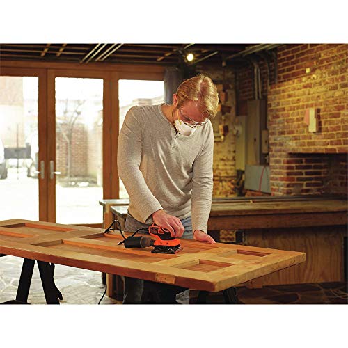 BLACK+DECKER 2.0 Amp Electric 1/4 Sheet Orbit Sander (BDEQS300) - Image 3