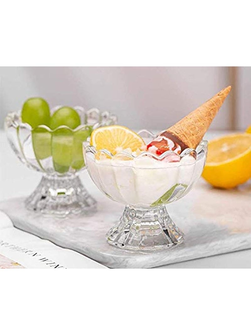 1st Time Stylish Ice Cream Bowl for Ice Cream, Dessert and Pudding, Clear, 100 Ml, Pack of 5, 9.5 X 9.5 X 8 CM- A42 - Image 5