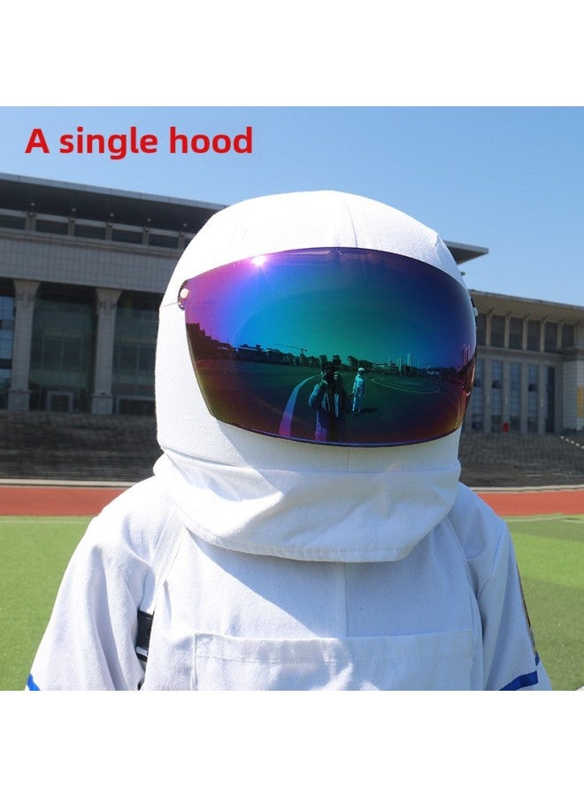 Loquat Astronaut Space Suit Doll Costume Children Student Space Suit Sports Show Space Suit Inflatable Doll Suit-Color:1 Separate Headgear-Height:131-140cm - Image 1