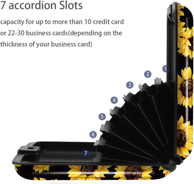 Coco Rossi Mini Credit Card Holder for Women or Men,RFID Blocking Slim Hard Card Case ID Case Travel Wallet - Image 5