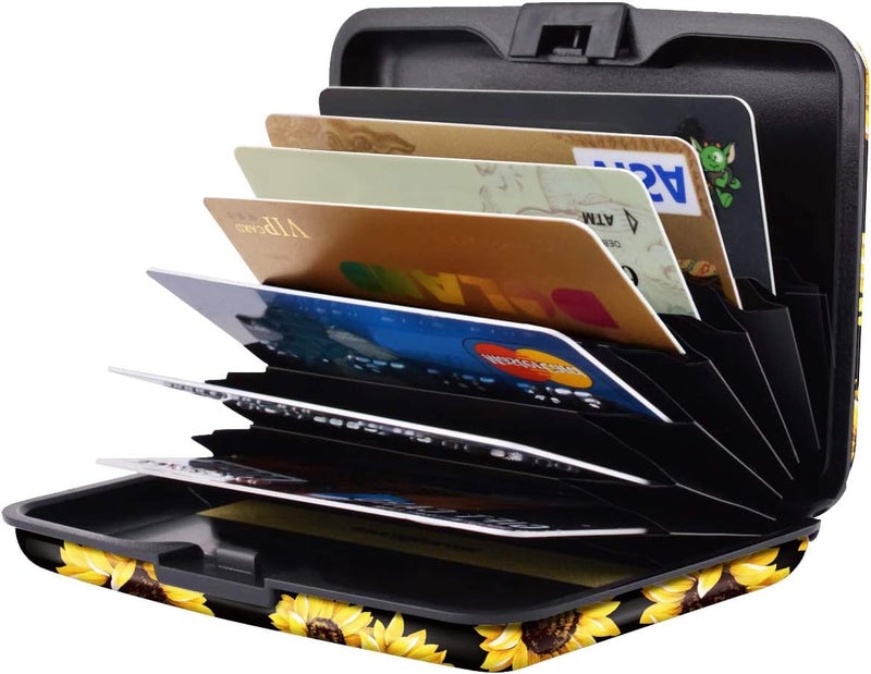 Coco Rossi Mini Credit Card Holder for Women or Men,RFID Blocking Slim Hard Card Case ID Case Travel Wallet - Image 4