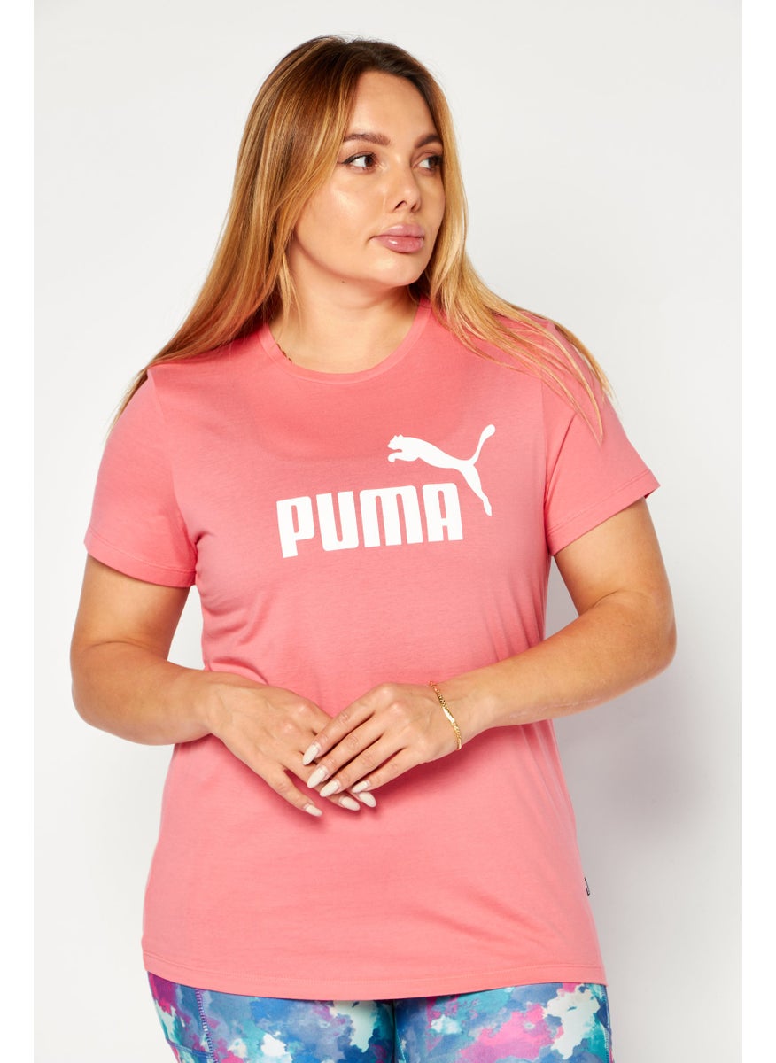 PUMA Women Sportswear Fit Training Top, Coral  - Image 1