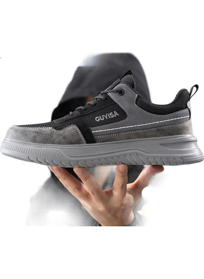 WELDON Weilun Shield Men'S Safety Shoes With Steel Toe Cap, Puncture-Resistant, Lightweight, Soft Sole, Wear-Resistant Work Site Safety Shoes F080Bk 37 - Image 3