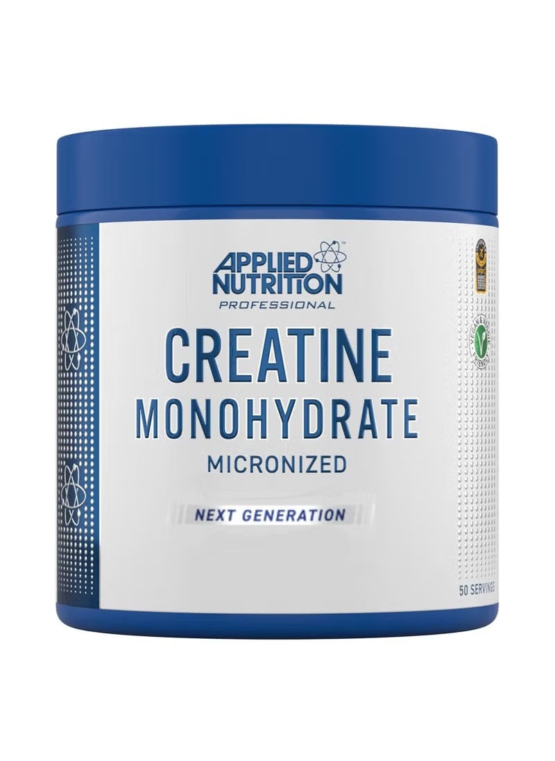 Applied Nutrition Applied Nutrition Creatine - Creatine Monohydrate Micronized Powder, Increases High-Intensity Physical Performance, Unflavoured (250g - 50 Servings)  - Image 1