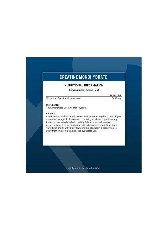 Applied Nutrition Applied Nutrition Creatine - Creatine Monohydrate Micronized Powder, Increases High-Intensity Physical Performance, Unflavoured (250g - 50 Servings)  - Image 5