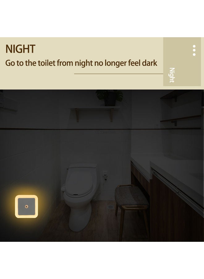 مصابيح LED ليلية بقابس مكونة من 6 قطع أبيض دافئ - Image 3