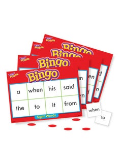 Trend Enterprises TREND ENTERPRISES: Sight Words Level 1 Bingo Game, Exciting Way for Everyone to Learn, Play 6 Different Ways, Great for Classrooms and at Home, 3 to 36 Players, for Ages 5 and Up 