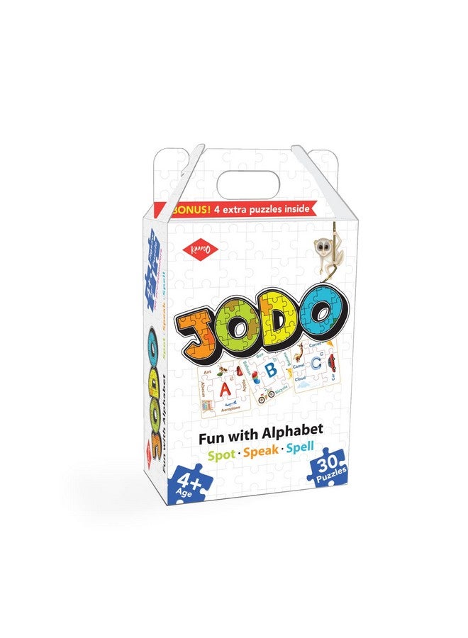 KAADOO Jodo Alphabet Puzzle Game For Kids 4+ Years 150 Pcs Abc Jigsaw Puzzles Play And Learn Game For Toddlers Kindergarten, Pre-Schoolers - Montessori Educational Toy Activities,Multicolor - Image 1