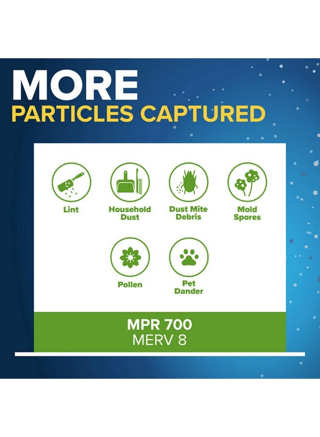 FILTRETE Filtrete 14x14x1 AC Furnace Air Filter, MERV 8, MPR 700, Tough on Pollen, Easy on Airflow, 3-Month Pleated 1-Inch Electrostatic Air Cleaning Filter, 4-Pack (Actual Size 13.688 x 13.688 x 0.78 in )  - Image 4