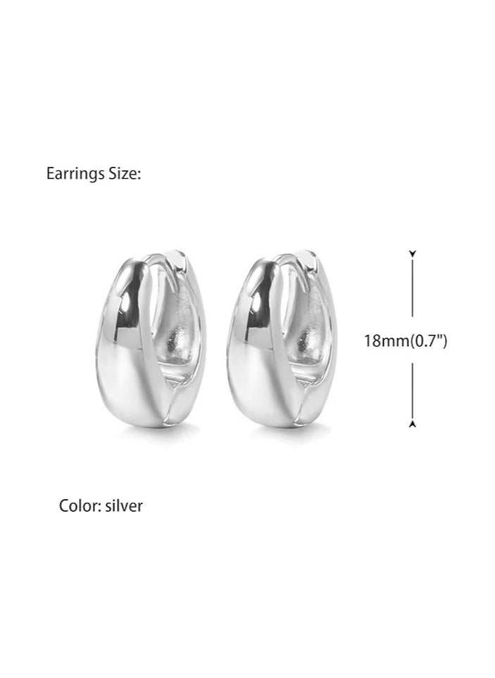 Fayrouz Jewellery - Fayrouz Jewelry Hoop Earrings for Women, 18K Gold Plated Lightweight Hypoallergenic Hoop Earrings for Girls, Earrings for All Occasions - Image 1