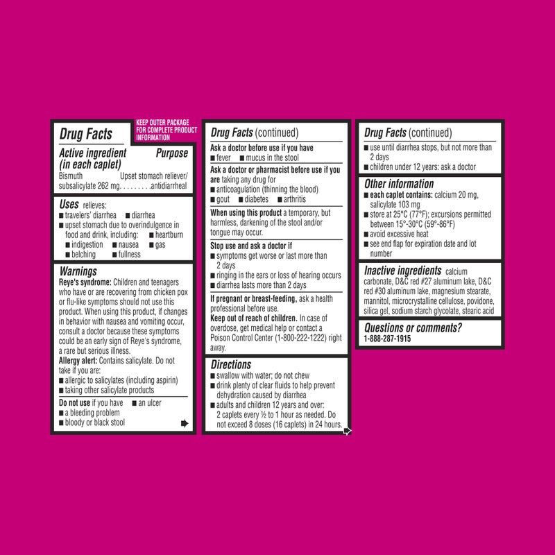 Equate Stomach Relief Caplets 40ct - Image 3