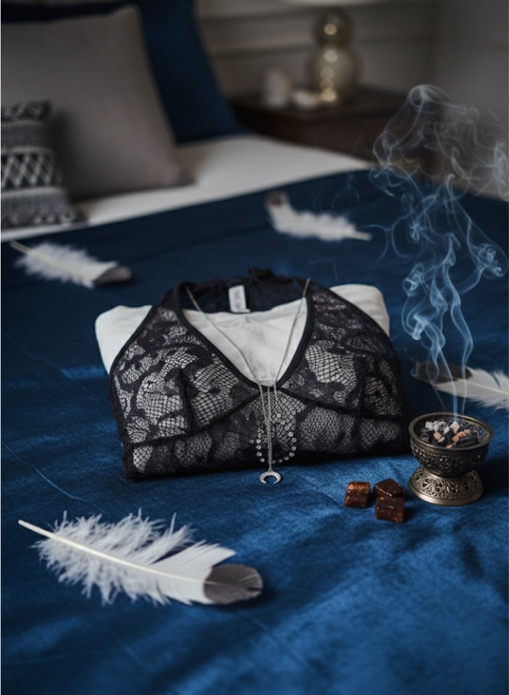 Cute Black Fishnet Halter Neck Lingerie Dress – Stretchable Free Size Mesh Nightwear with Floral Net Design, Seductive Bodycon Fit - Image 2