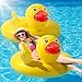 Hungdao 2 Pcs Funny Duck Pool Floats Large 394 Adults Rubber Ducks Floatie Inflatable Tube Swim Ring Giant for Summer Beach Swimming Pool Carnival Birthday Party Supplies Funny - Image 3