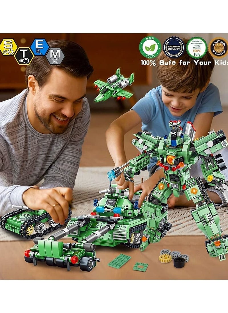 SYOSI - Robot Building Kit for Kids, 35 in 1 Robot Building Blocks Erector Sets for Boys, Engineering Educational Construction Robot Toys, 832 Pcs Projects Multifunctional Building Robot Blocks Toys Gift - Image 1