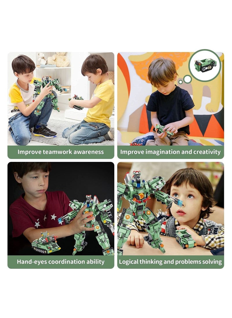 SYOSI - Robot Building Kit for Kids, 35 in 1 Robot Building Blocks Erector Sets for Boys, Engineering Educational Construction Robot Toys, 832 Pcs Projects Multifunctional Building Robot Blocks Toys Gift - Image 1
