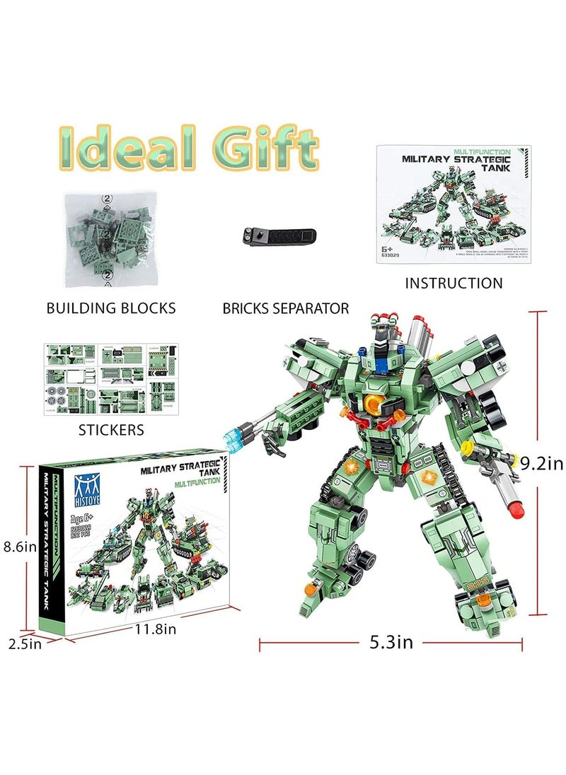 SYOSI - Robot Building Kit for Kids, 35 in 1 Robot Building Blocks Erector Sets for Boys, Engineering Educational Construction Robot Toys, 832 Pcs Projects Multifunctional Building Robot Blocks Toys Gift - Image 1