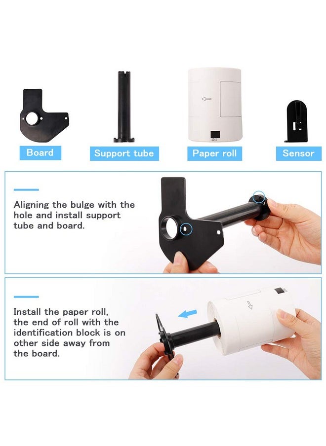 Replace For Brother Dk1241 Diecut Large Shipping Label 4 X 6(102 Mm X 151 Mm) 200/Roll For Thermal Ql1100 Ql1110Nwb Label Printer (3 Paper Roll+1 Reusable Cartridge)