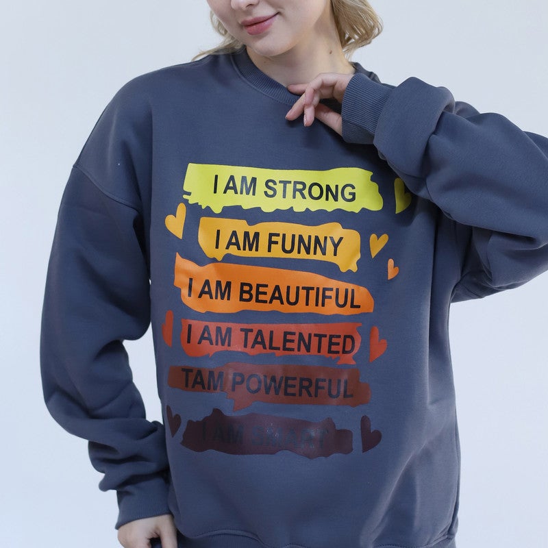 بيبو سويت شيرت مطبوع نسائي _بترولي - Image 3