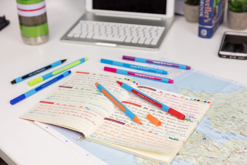 Schneider قلم حبر جاف شneider Slider Edge XB (عريض جداً) ، 1.4 مم ، جسم أزرق فاتح ، حبر أزرق ، علبة من 10 أقلام (152203) - Image 3