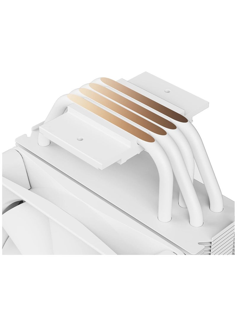 NZXT T120 CPU Air Cooler, Conductive Copper Pipes, Fluid Dynamic Bearings - AMD and Intel Compatibility - RC-TN120-W1  - Image 3