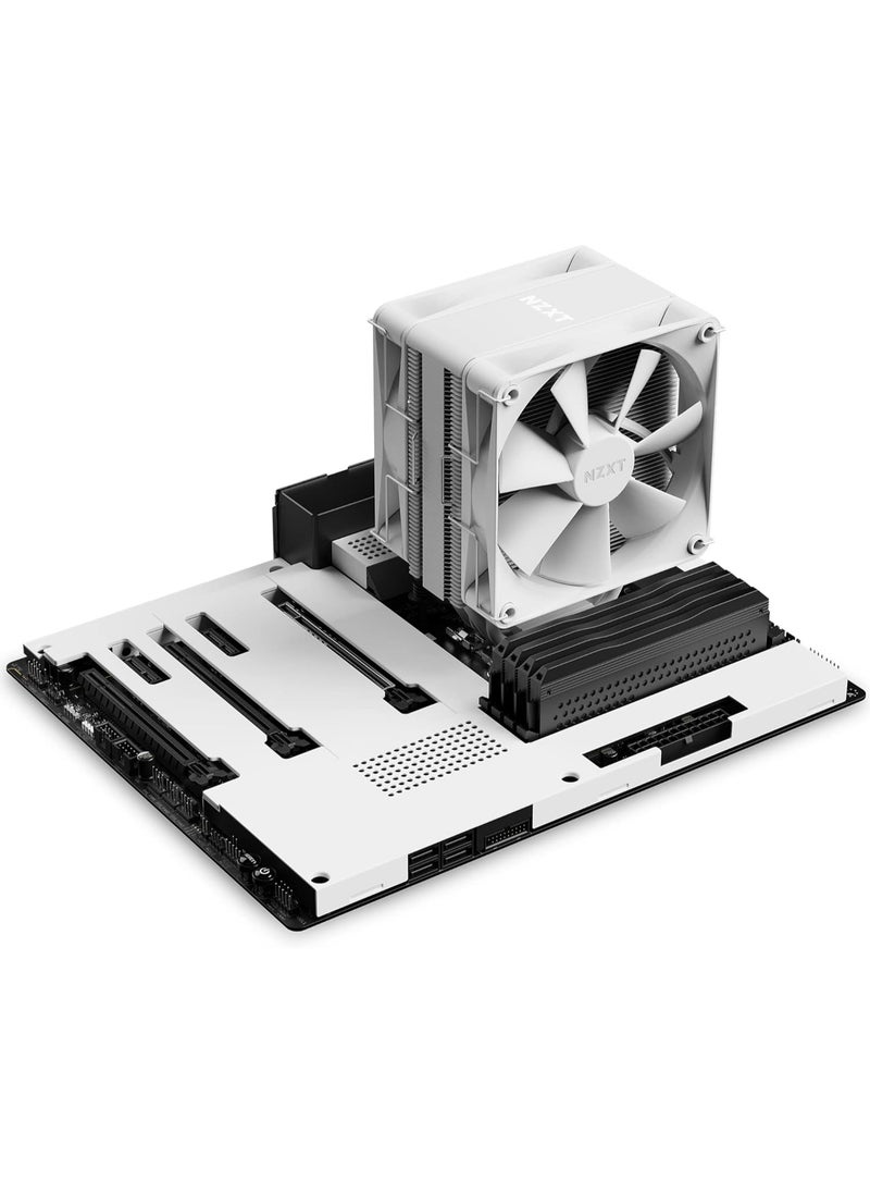 NZXT T120 CPU Air Cooler, Conductive Copper Pipes, Fluid Dynamic Bearings - AMD and Intel Compatibility - RC-TN120-W1  - Image 2