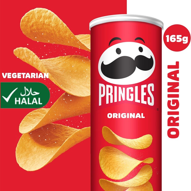 Pringles رقائق البطاطس المالحة الأصلية الكلاسيكية من برينجلز - 165 جرام - Image 4