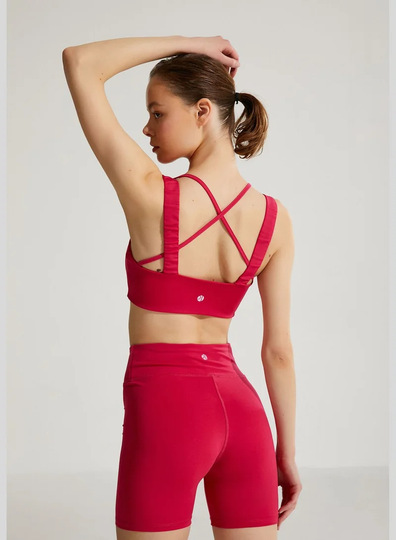 KOTON Sports Bra Strap Detail Slim Fit