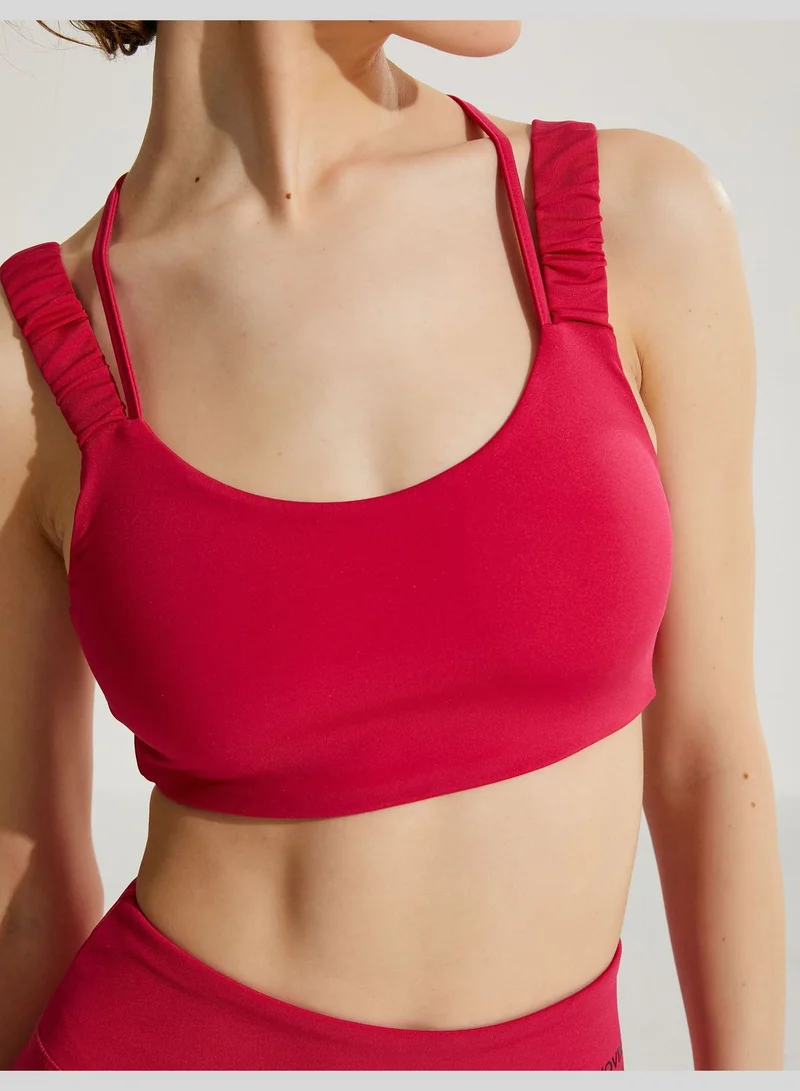 KOTON Sports Bra Strap Detail Slim Fit