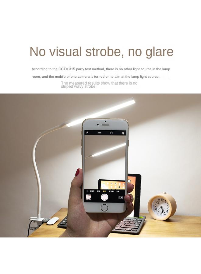 Bluejw Led Clip Lamp College Students' Eye Protection Desk Plug-in Long Lamp Holder Stall Night Market Emergency Rechargeable Dimming Table Lamp - Image 4