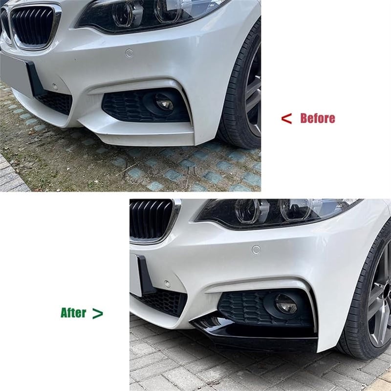 QASULER Car Front Bumper Lip Diffuser for 2 Series F22/F23 - Image 3