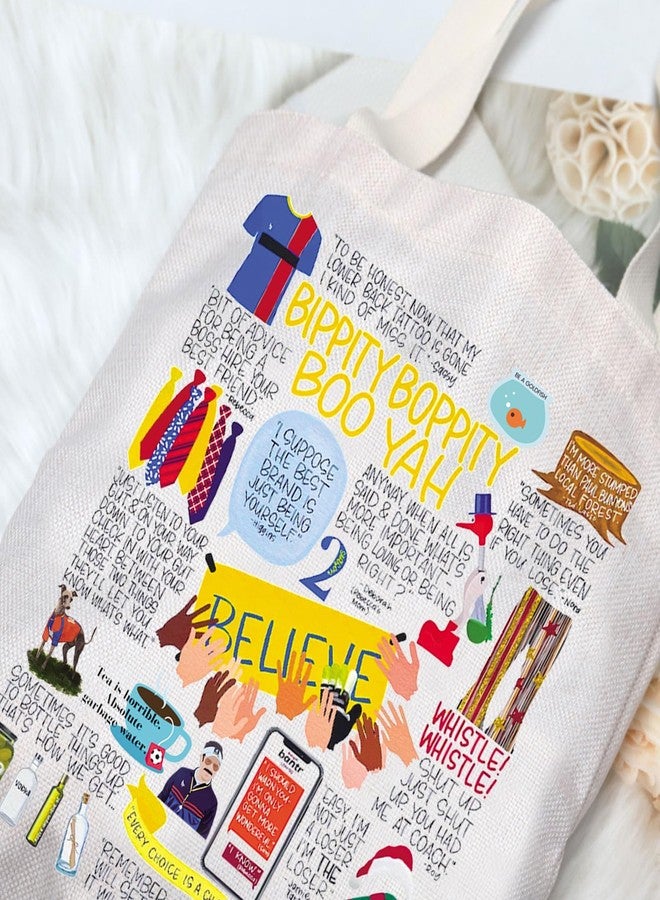 G2TUP Believe Ted TV Show Tote Bag Roy Kent Fans Gift Coach Believe Shoulder Bag Believe Coach Merch (Believe To Be Honest TG) - Image 4