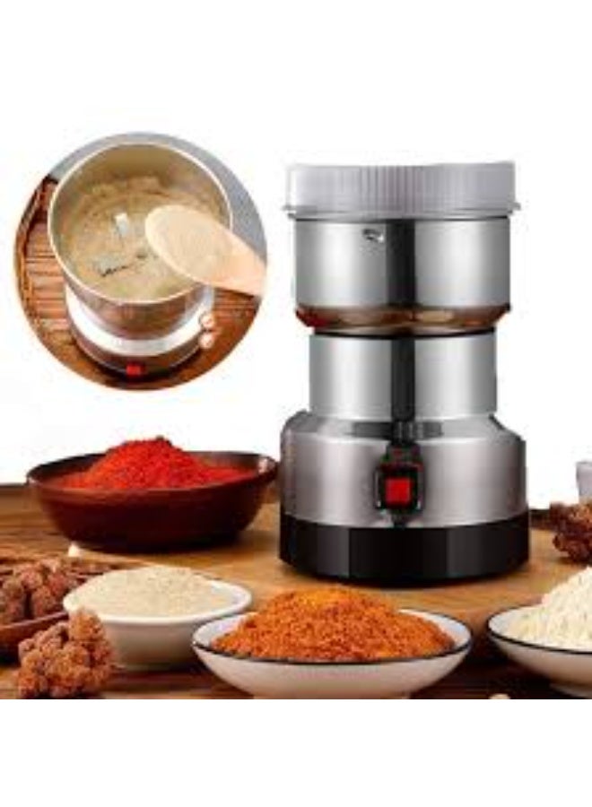 Talzeo Electric Coffee Grinder and Spice Grinder with 4 Stainless Steel Blades Removable Bowls - Image 3