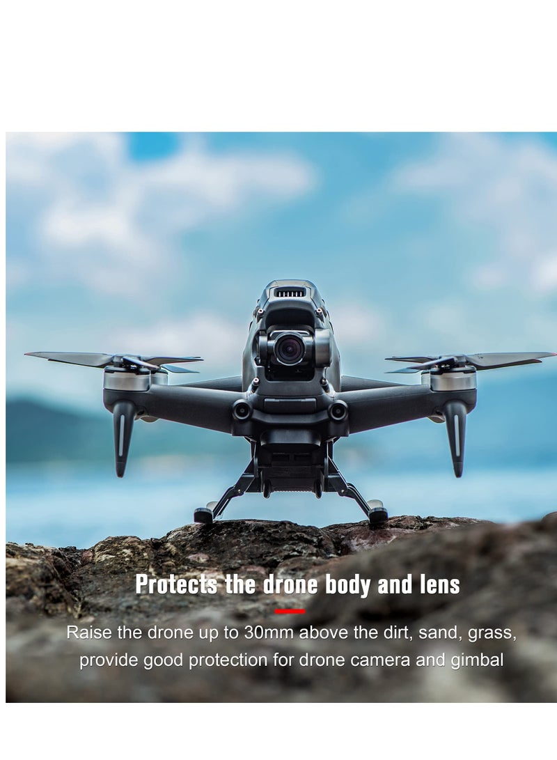 KASTWAVE Landing Gear Leg for DJI FPV Drone, Foldable Height Extended Accessory with Control Sticks Storage Box, for DJI FPV Drone Combo Landing Legs Extension " - Image 2