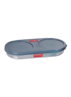 Hazel HAZEL Stainless Steel Oval Shape Container Roti Box With Lid | 450 Ml Chapati Container For Tiffin Box & Kitchen | Chapati, Roti & Puri Dabba With Lid, Grey  - Image 1
