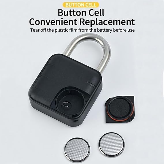 Jukusa 6 Digit Password Locker Lock Aluminum Alloy Code Digital Padlock, Push Button Safe Security Padlock, Combination Padlock for Gym and School Lockers(Black) - Image 5