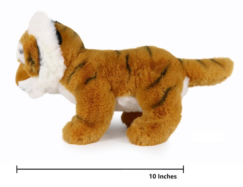 Ice King Bear Baby Tiger Stuffed Animal 10 Inches Cute Plush Toy (Brown) - Image 3