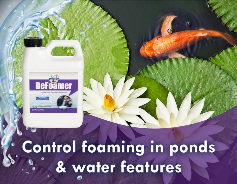 Koi Worx KoiWorx Defoamer - 32oz- Removes Foam from Decorative and Ornamental Ponds, Safe for Koi - Image 2