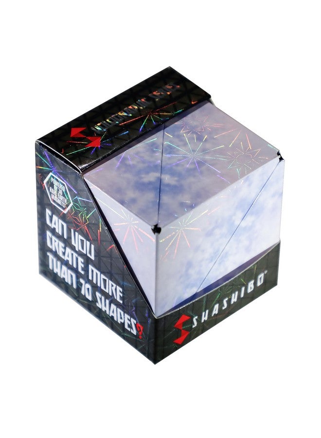 SHASHIBO Holographic Shape Shifting Box - STEM Magnetic Fidget Cube that Transforms Into Over 70 Shapes, Download Fun in Motion Toys Mobile App (Polar) - Image 4
